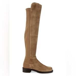 Stuart Weitzman 5050 BOLD BOOT Tan Suede Size 6.5 EU 37